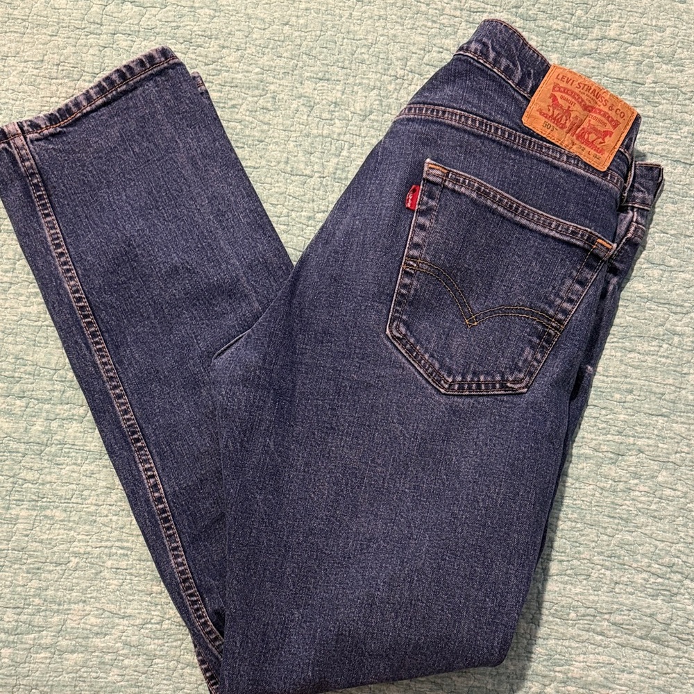 Levi's Men's Dark Blue Straight Jeans